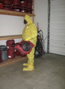 storm water damage biohazard clean up