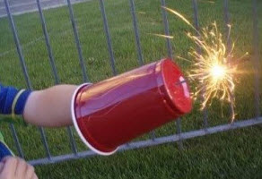 prevent burns from sparklers