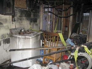 damage from fire and smoke in a Burlington NJ home