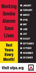 check smoke alarms monthly