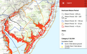 Flood Plain Map of the NJ Philadelphia region